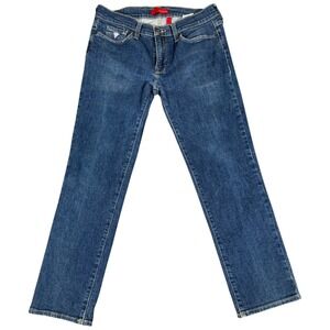 Guess Jeans Mens 36x30 Blue Brit Rocker Narrow Leg Slim Medium Wash‎ Button Fly